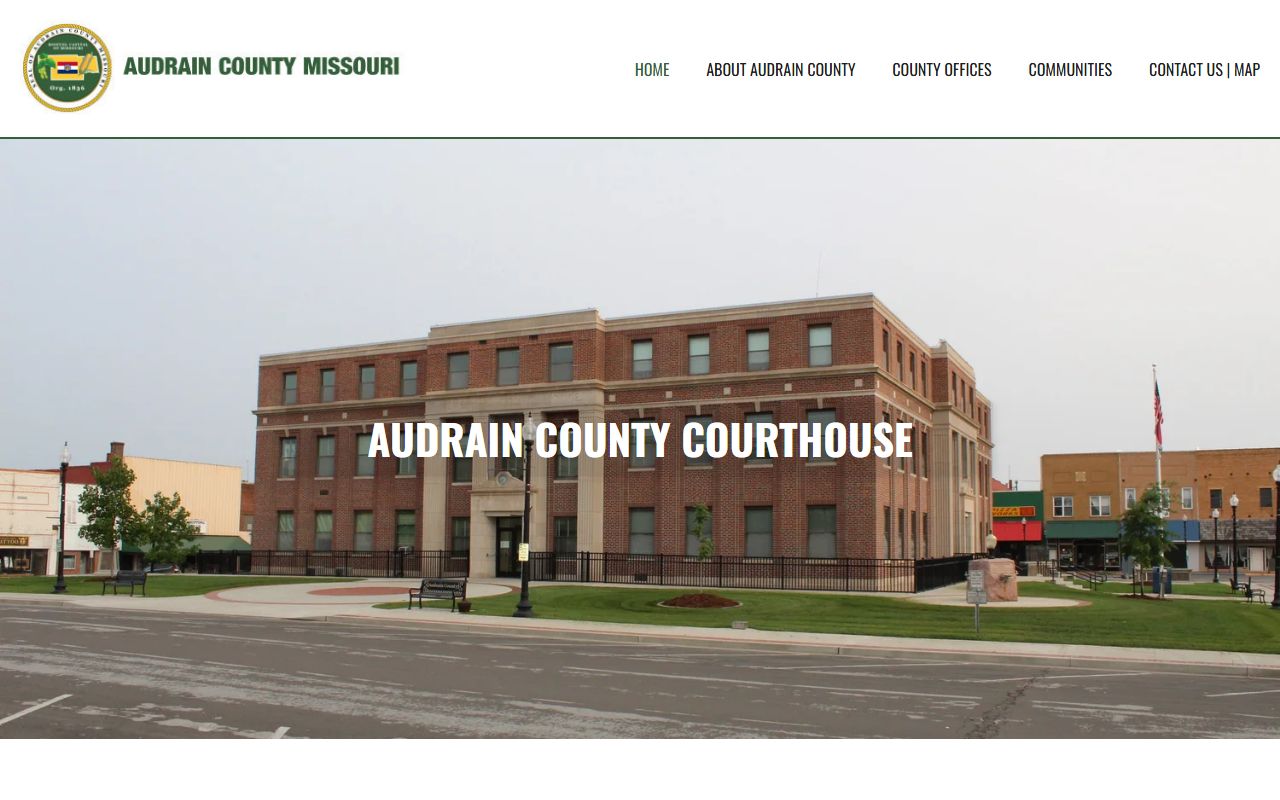 Audrain County official website for unclaimed money information