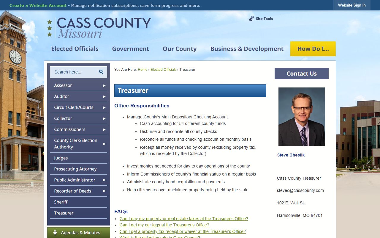 Cass County unclaimed money search