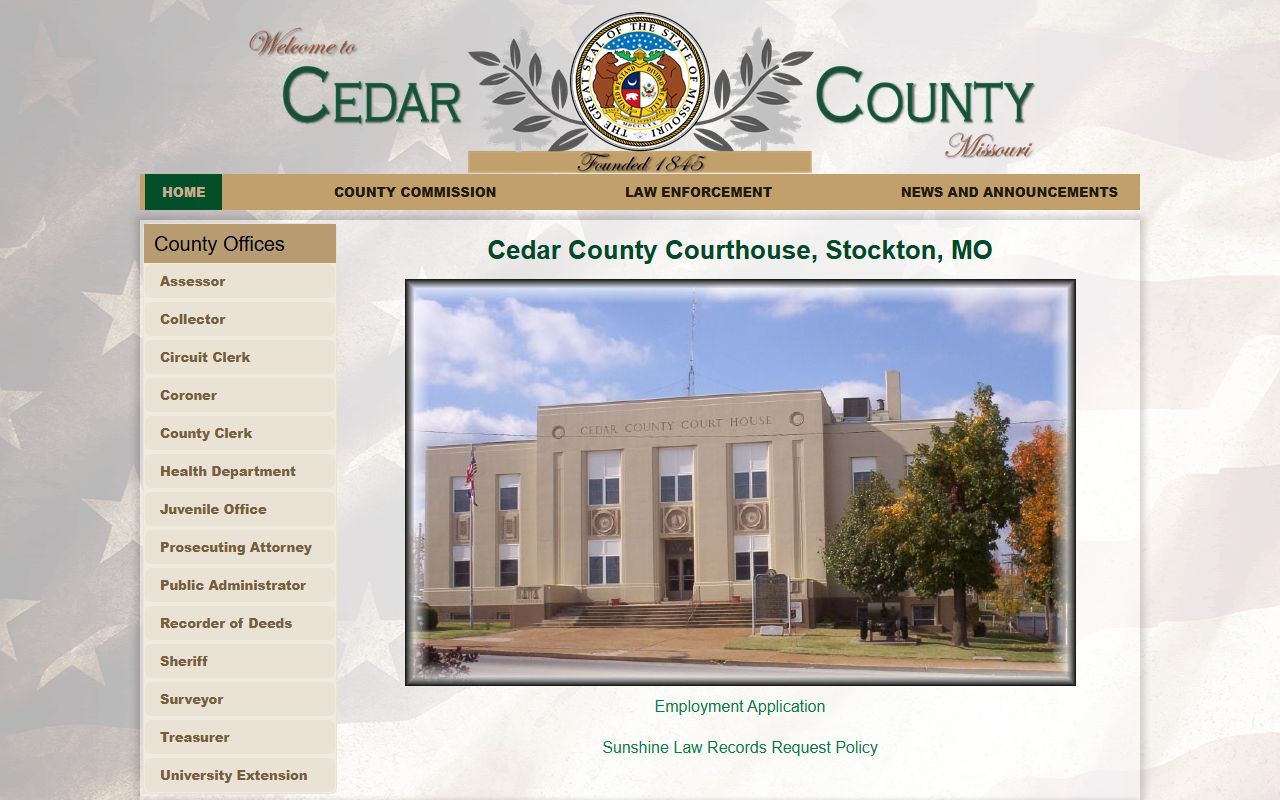 Cedar County unclaimed money search