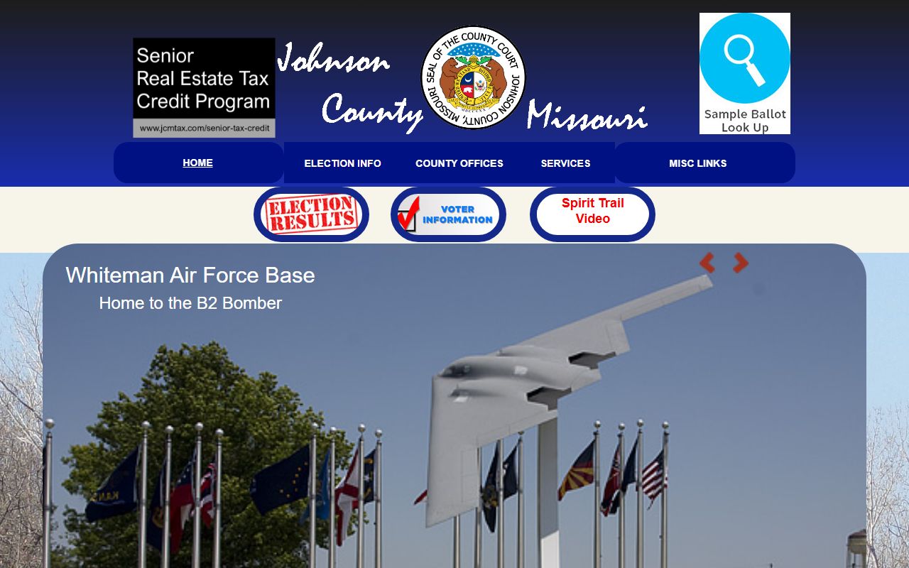 Johnson County official website for unclaimed money and government resources